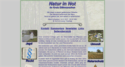 Desktop Screenshot of natur-in-not-dithmarschen.de